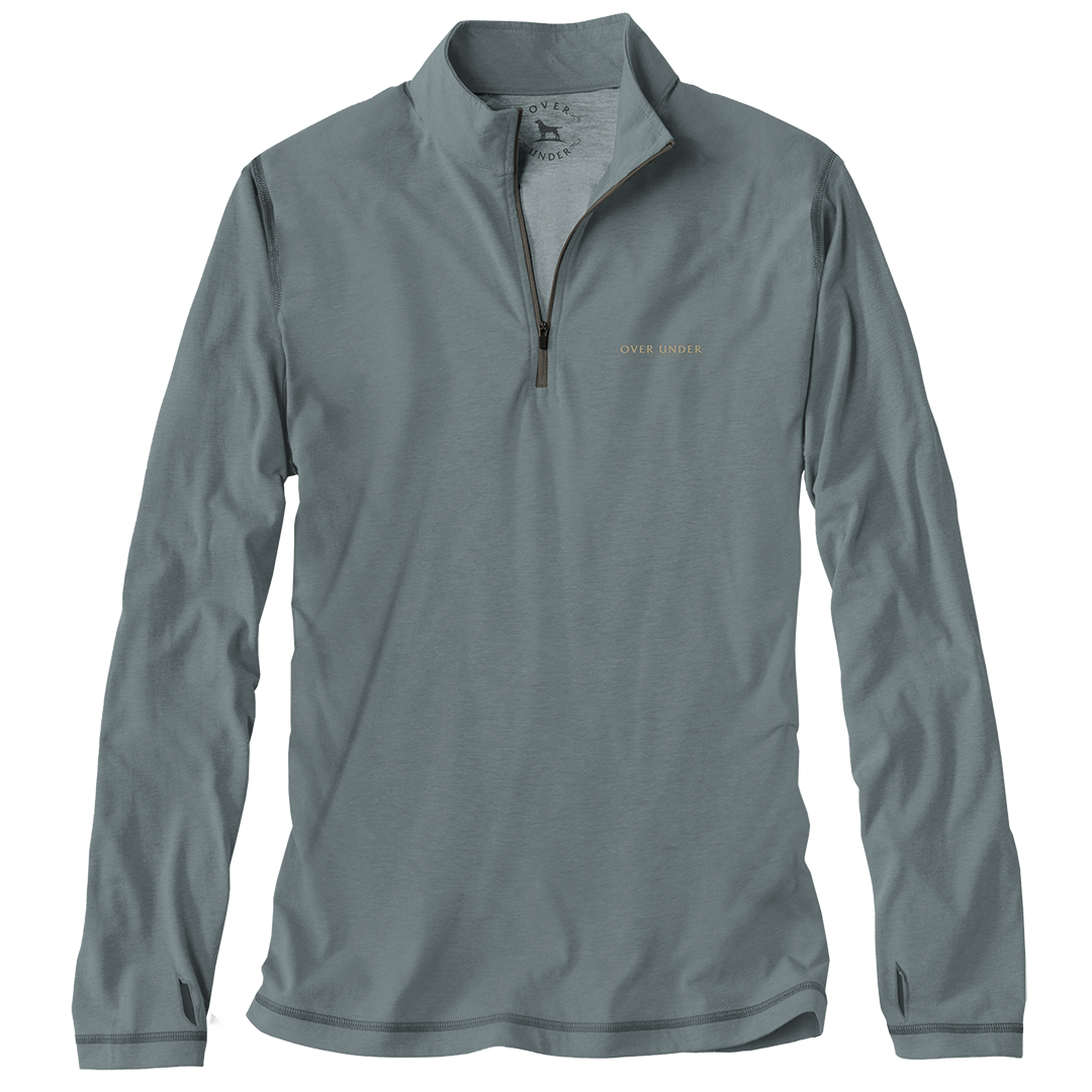 Core Layer 1/4 Zip Blue Smoke