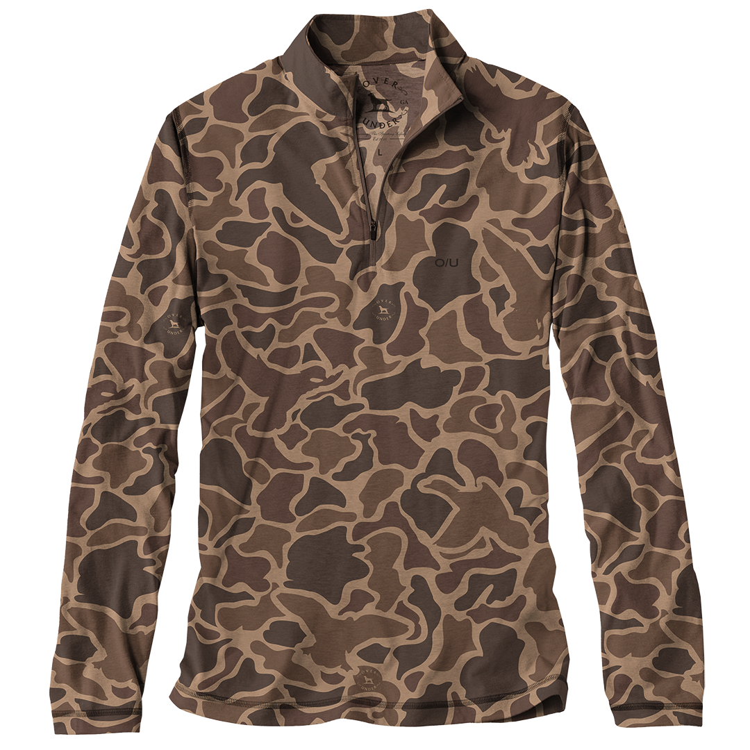 Core Layer 1/4 Zip Pullover Duck Camo