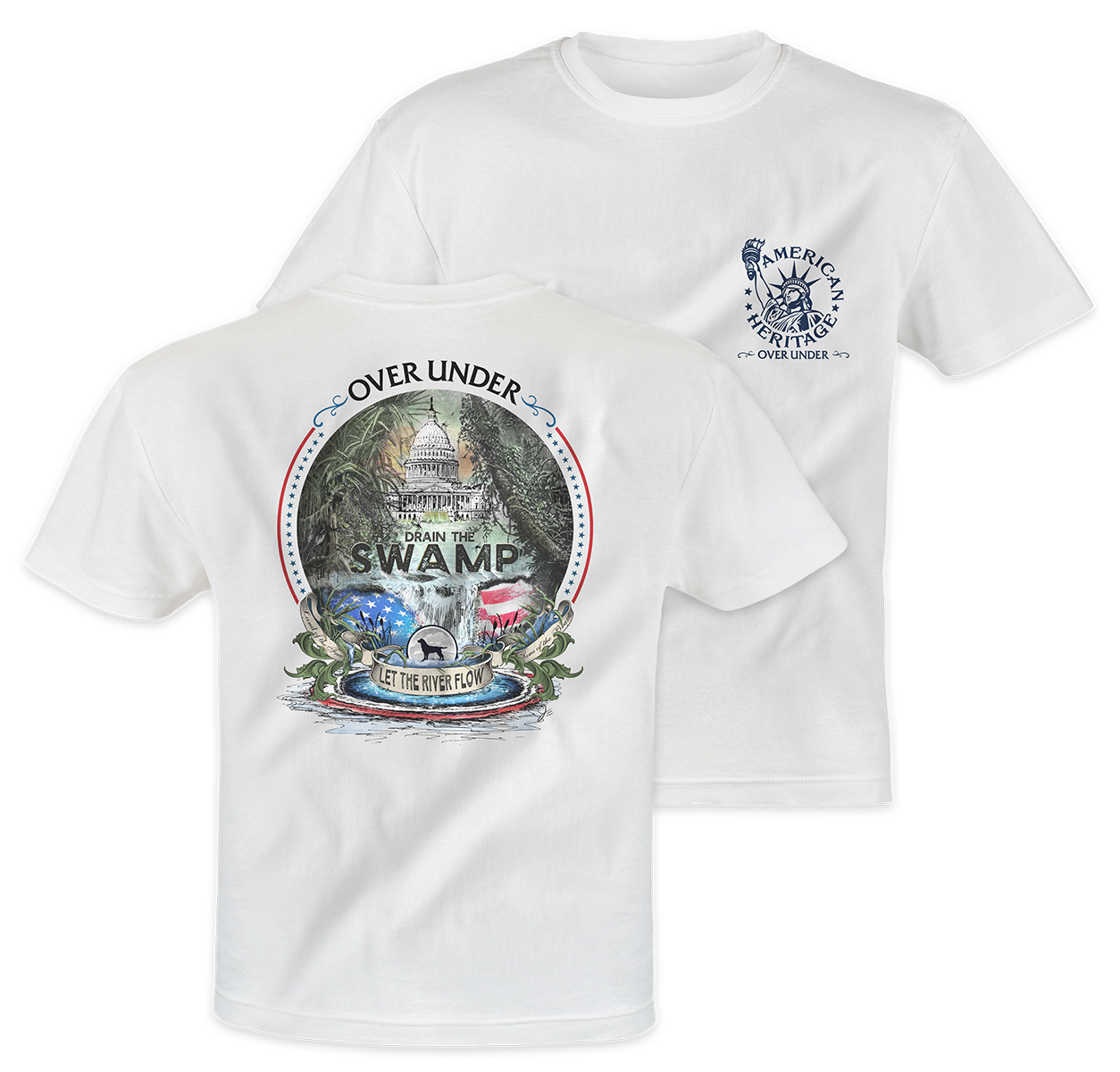 S/S Drain The Swamp T-Shirt White