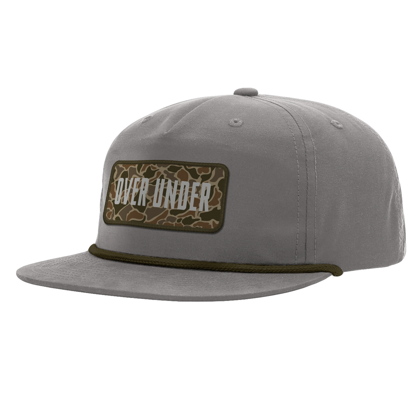 Duck Camo Badge Rope Hat Light Charcoal