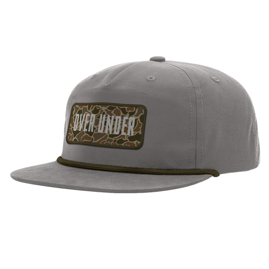 Duck Camo Badge Rope Hat Light Charcoal