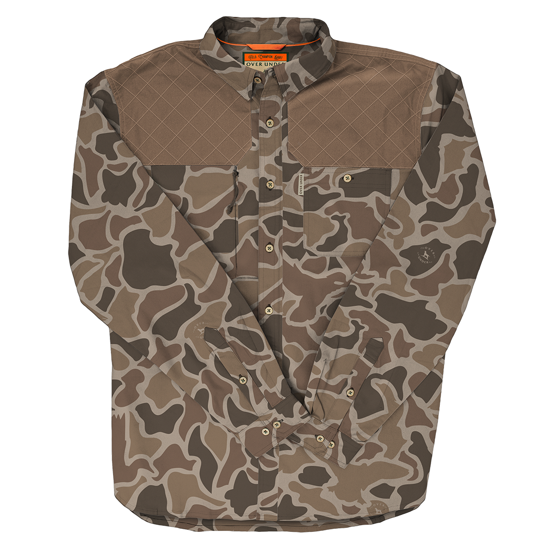 Over Under Clothing Field Champion Shirt Duck Camo Brown