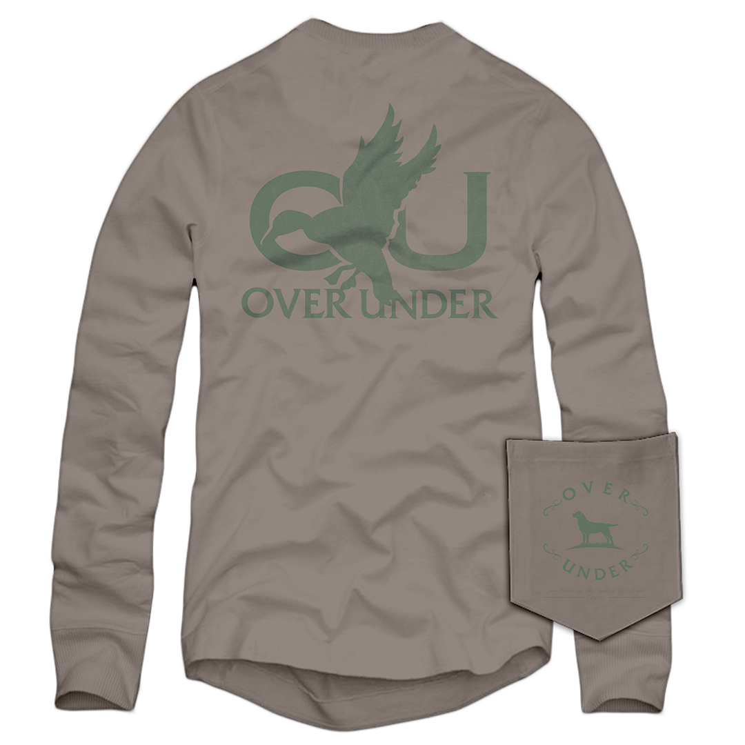 L/S OU Mallard T-Shirt Driftwood