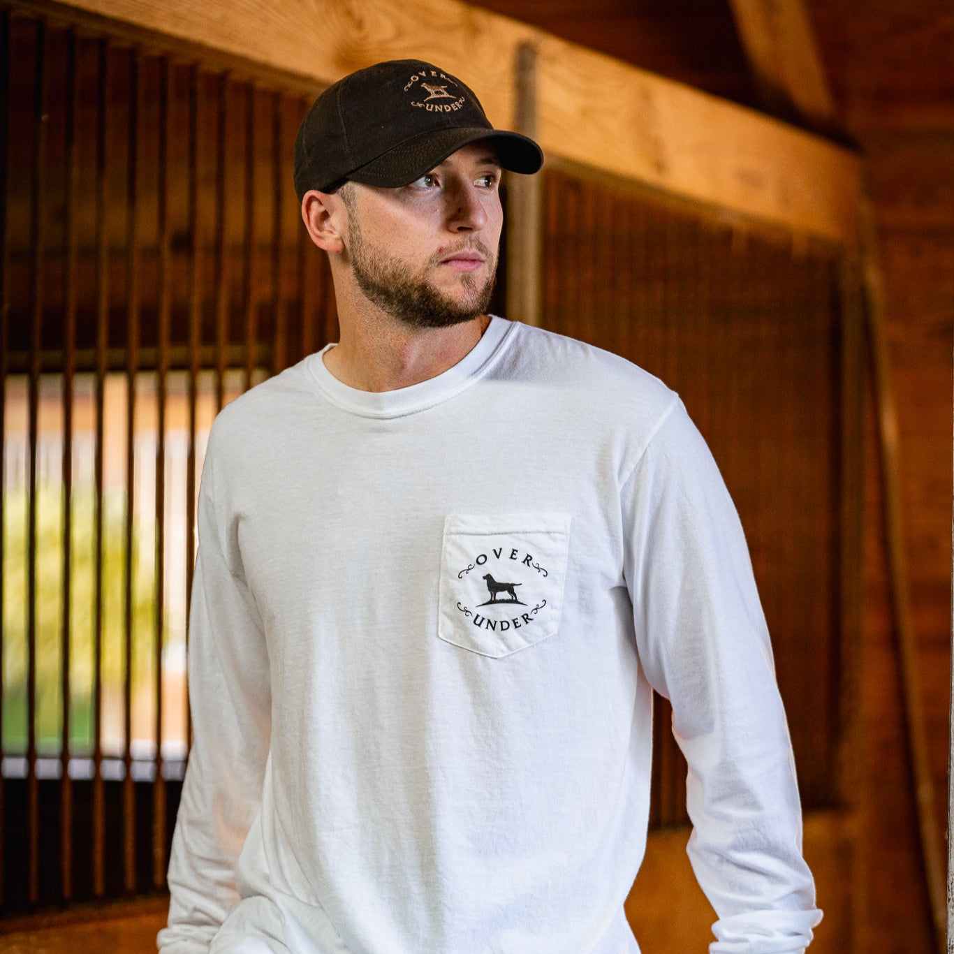 L/S Vintage Mallard Silhouette T-Shirt White