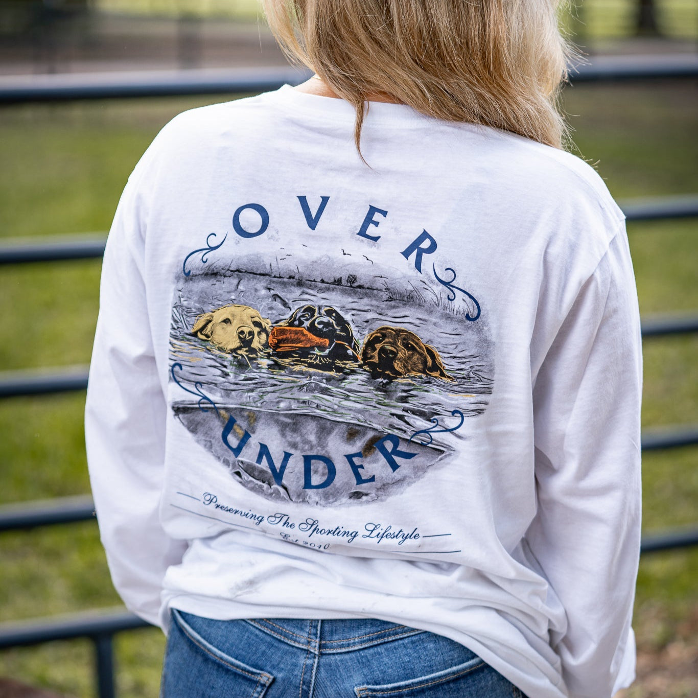 L/S Water Dogs T-Shirt White