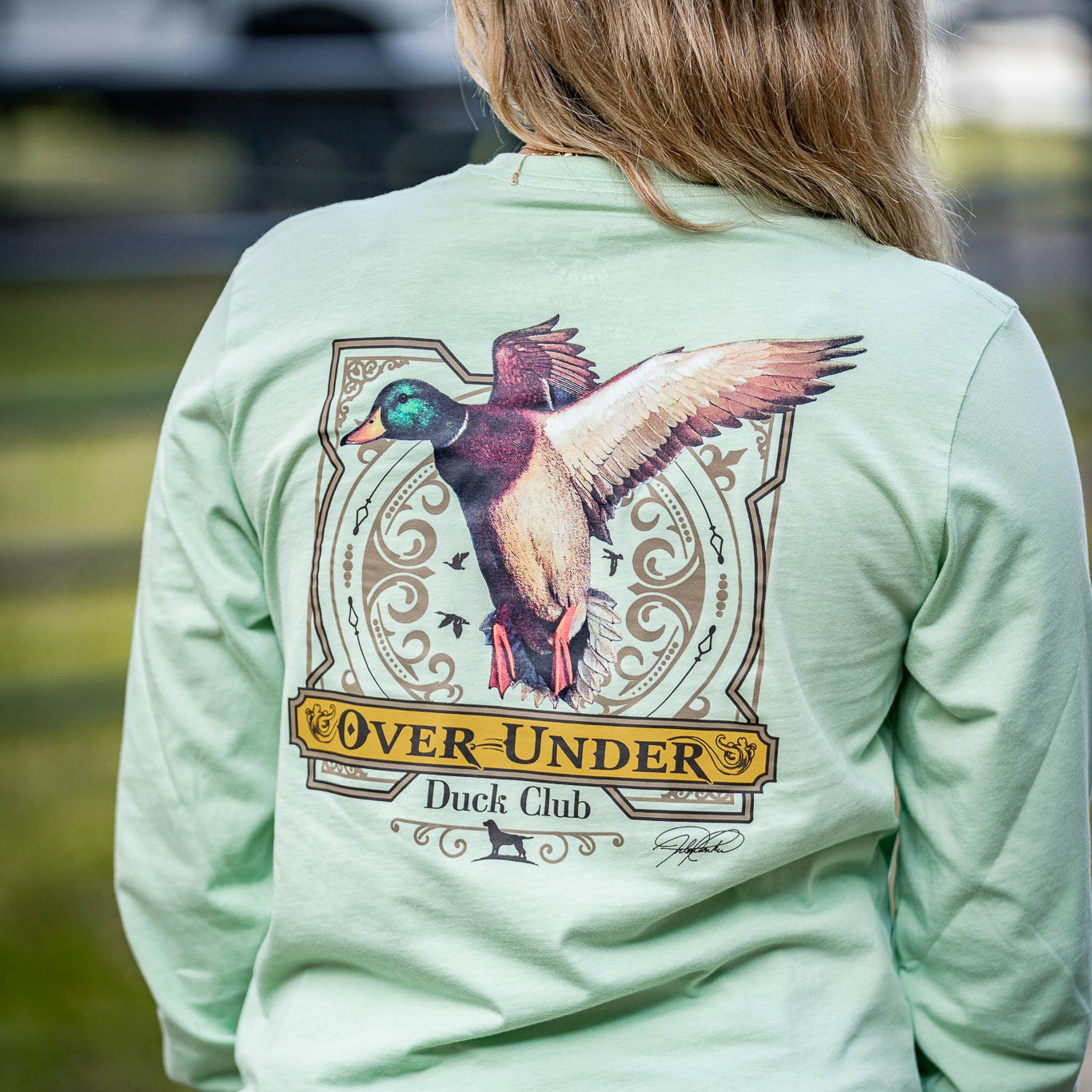 L/S Duck Club T-Shirt Green Tea