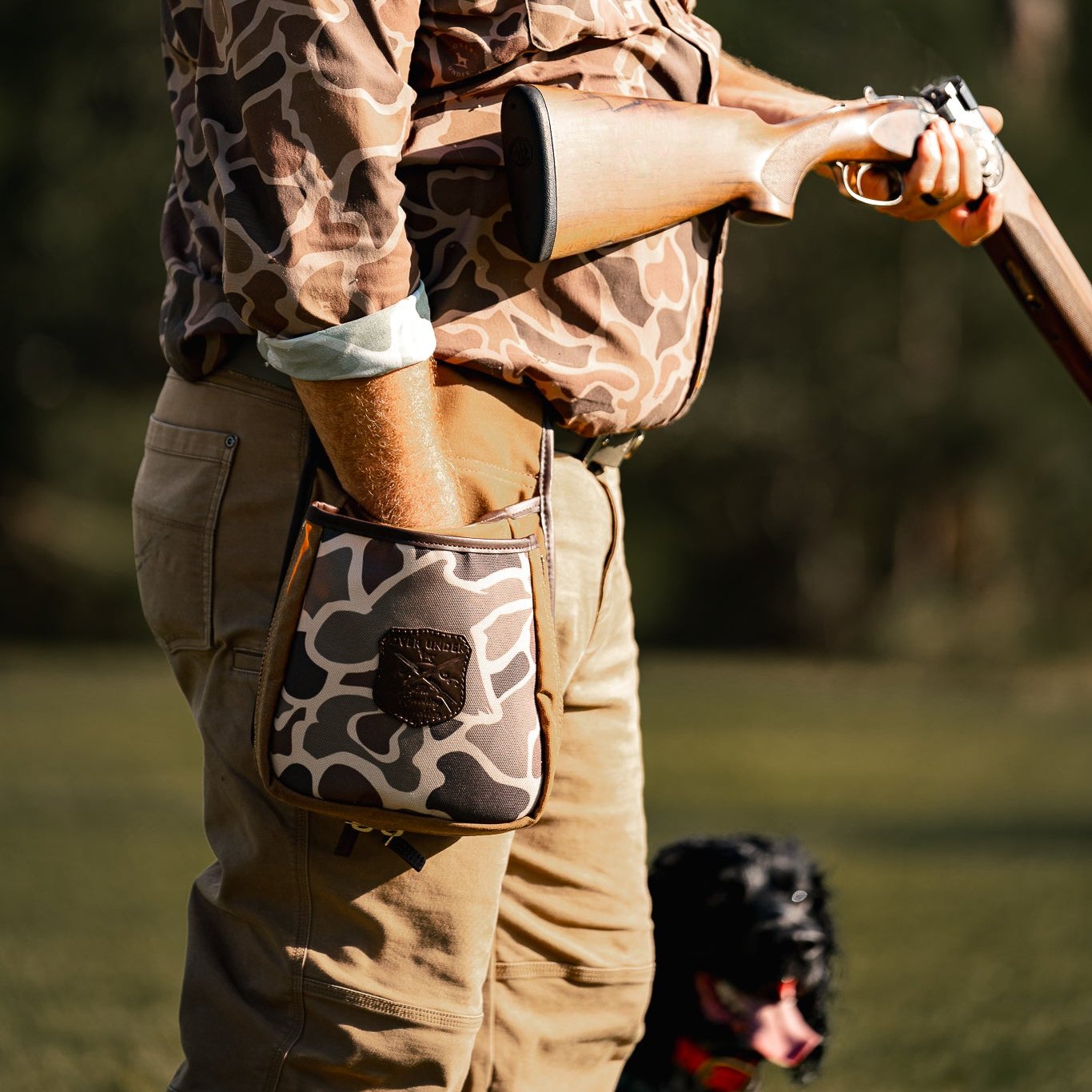 Large Shell Pouch Duck Camo