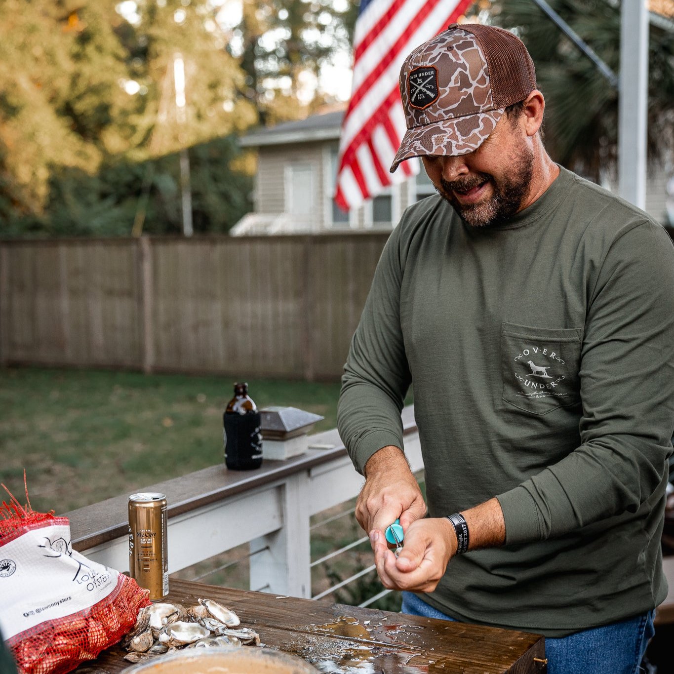L/S Mallard Shoot II T-Shirt Moss