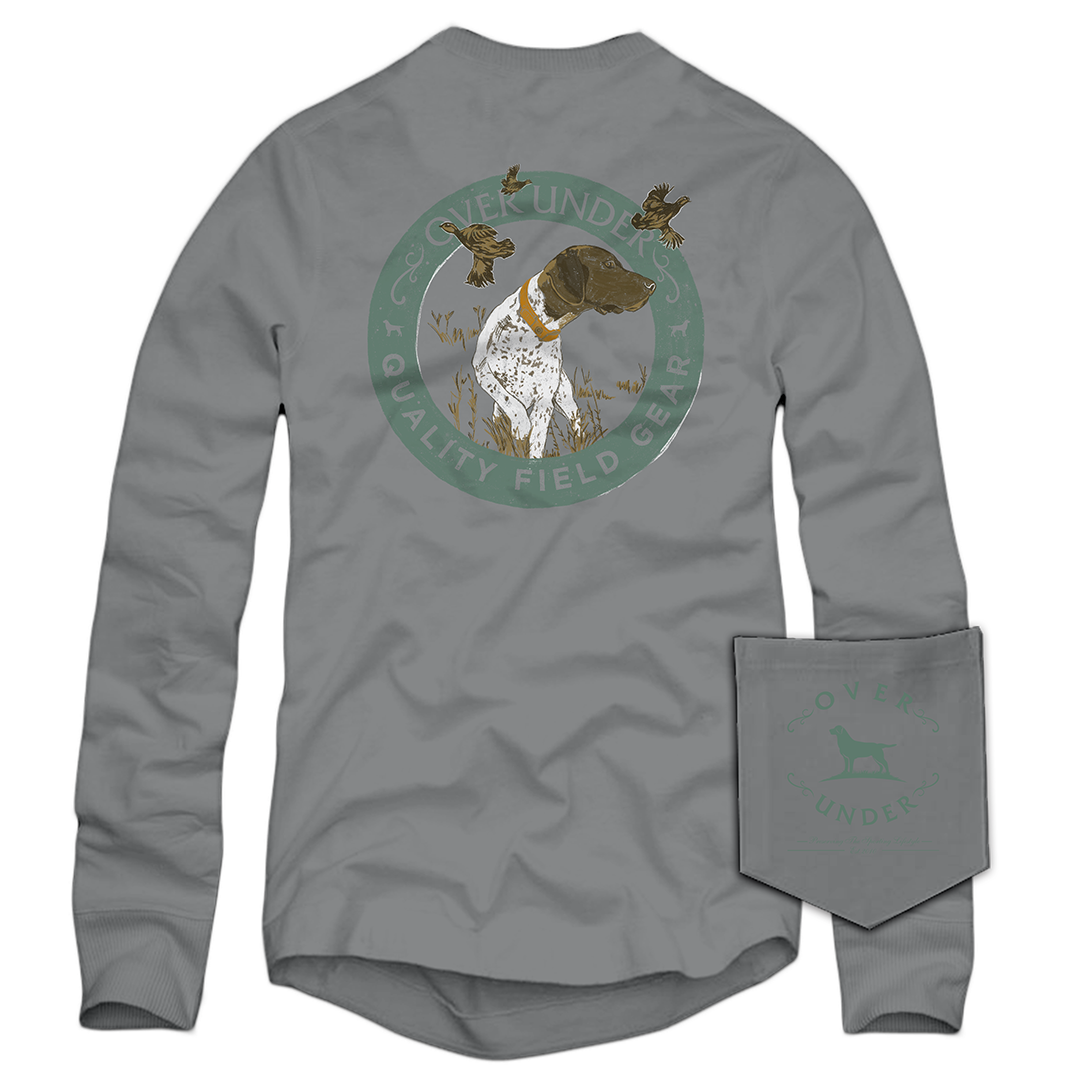 L/S Pointer Hunting Quail Tee Hurricane