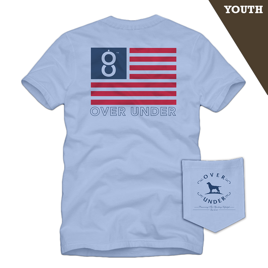 S/S Youth Double Barrel American T-Shirt Beachwash