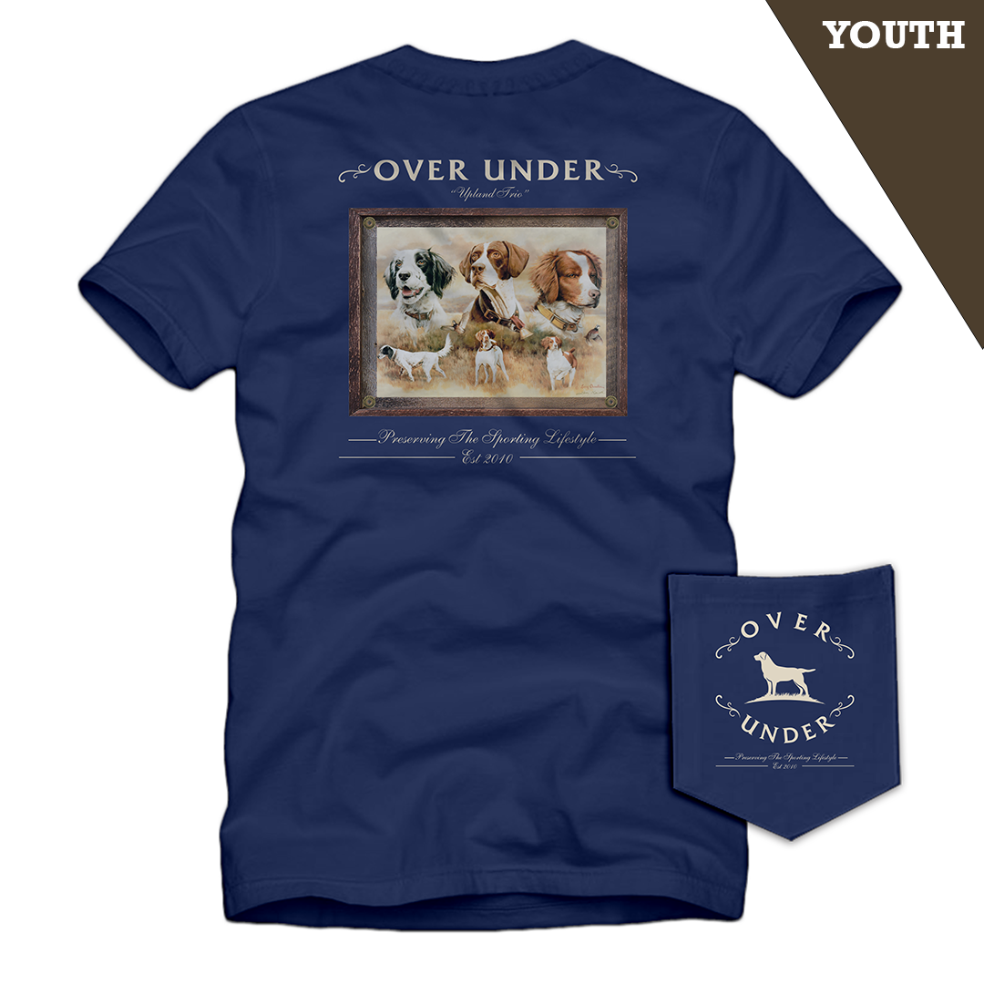 S/S Youth Upland Trio T-Shirt Navy