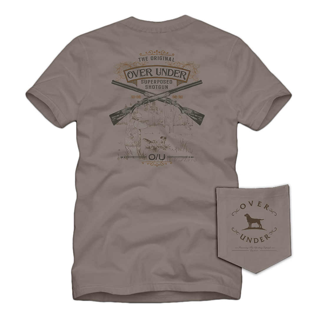 S/S Superposed Shotgun T-Shirt Driftwood