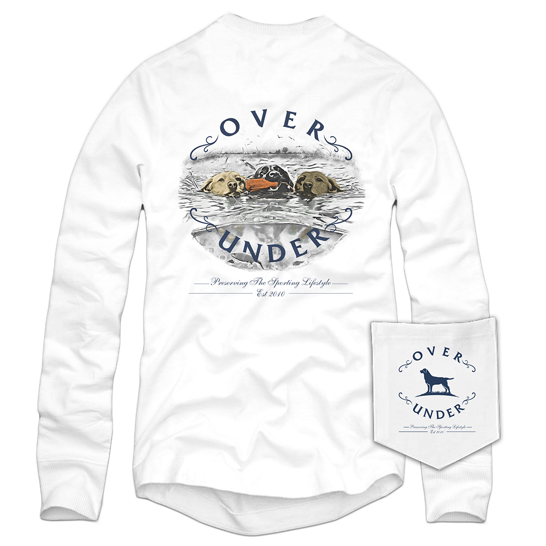 L/S Water Dogs T-Shirt White