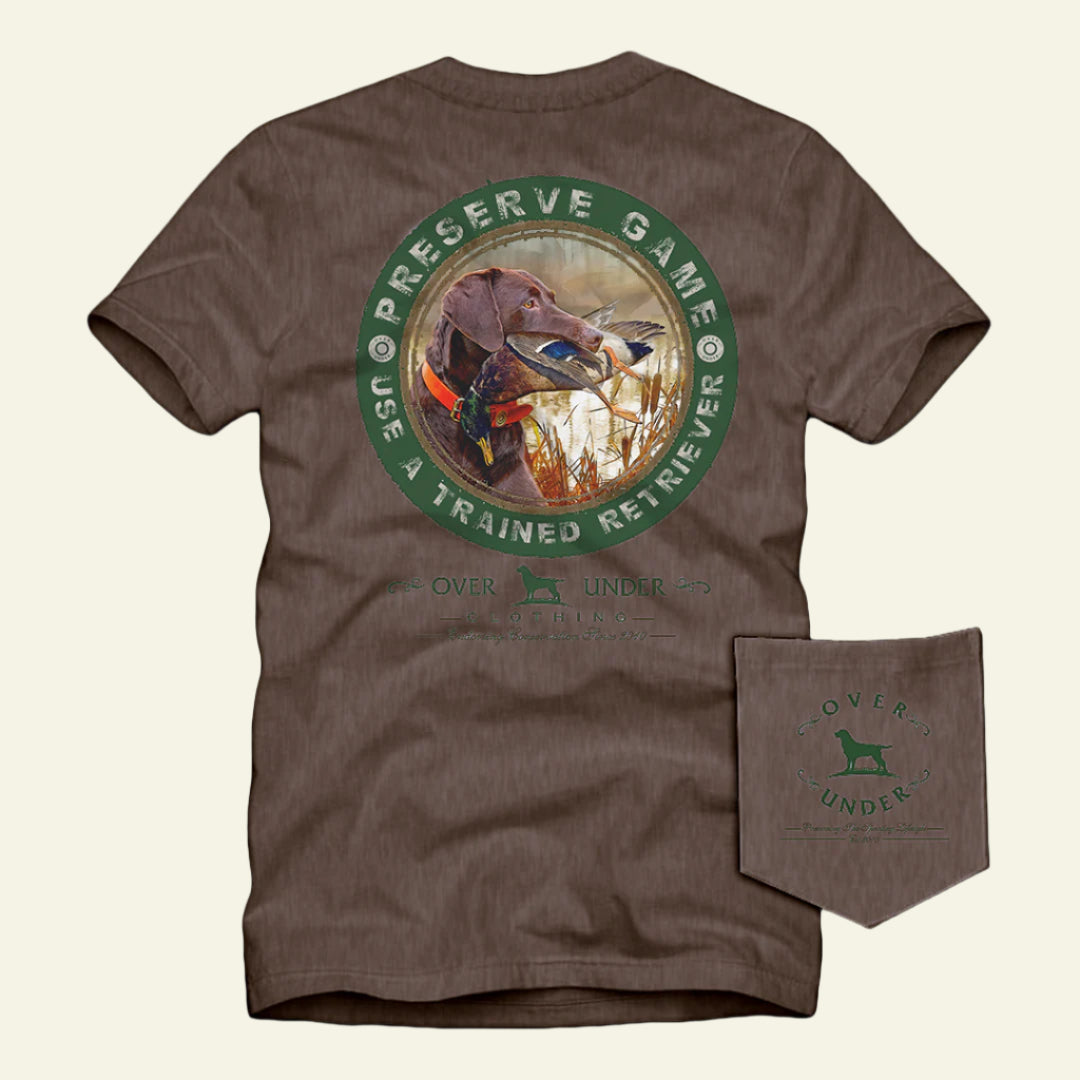 S/S Trained Retriever T-Shirt Driftwood