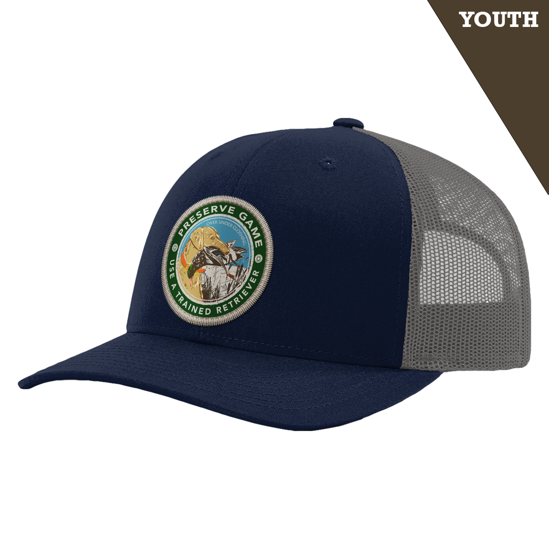 Youth Preserve Game Mesh Back Navy