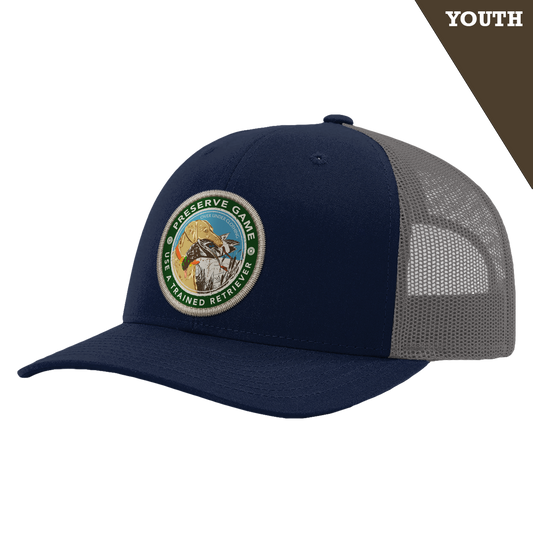 Youth Preserve Game Mesh Back Navy