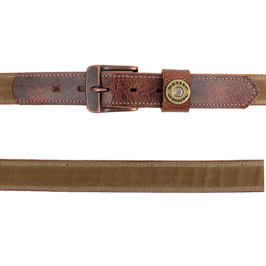 The Field Tan Waxed Canvas Belt