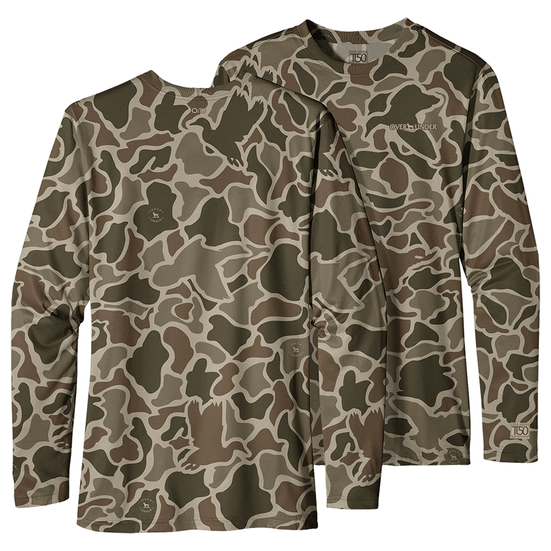 Long Sleeve Timber Tech Duck Camo Performance T-Shirt – Over Under