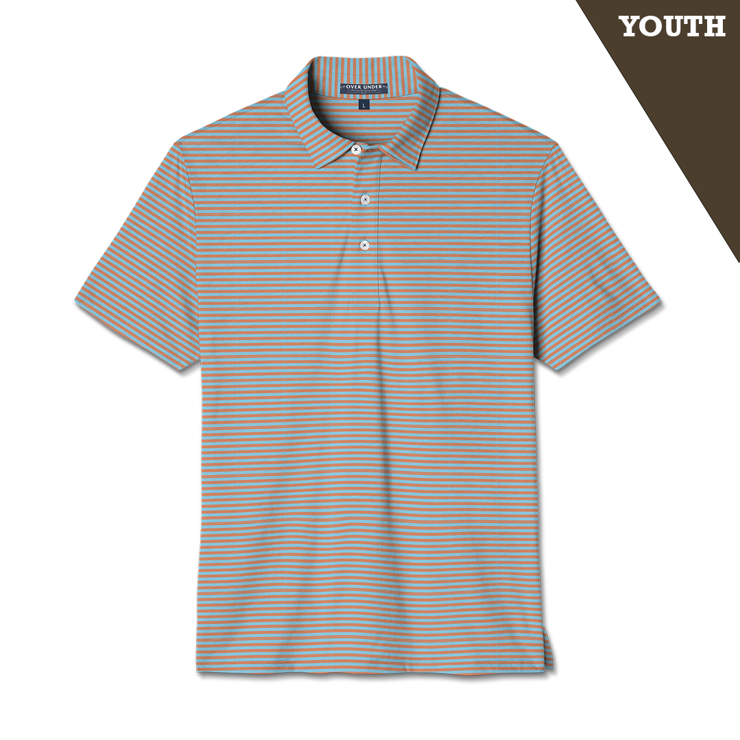 Youth Performance Polo Blue Coral