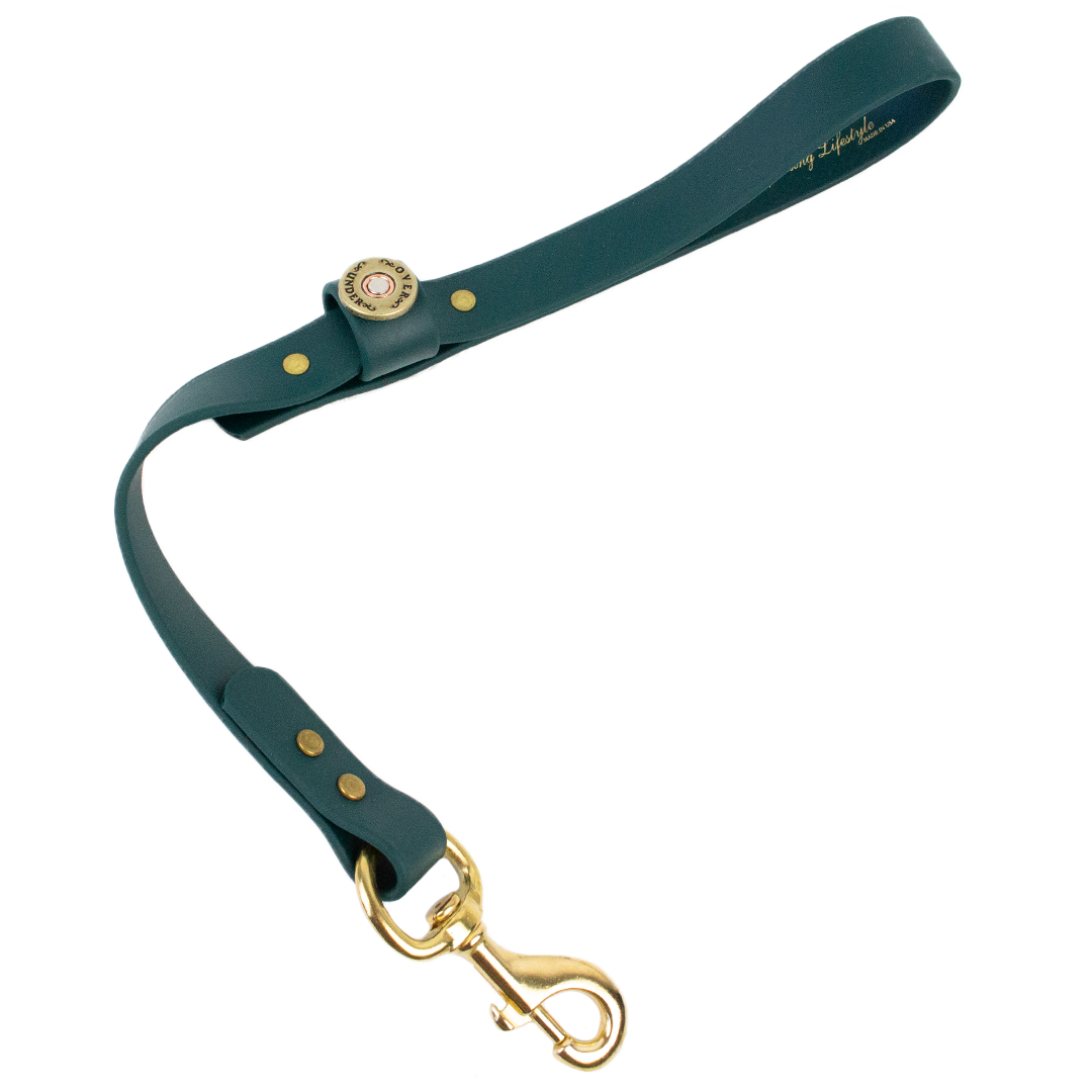 Water Dog Traffic Lead Alpine Green