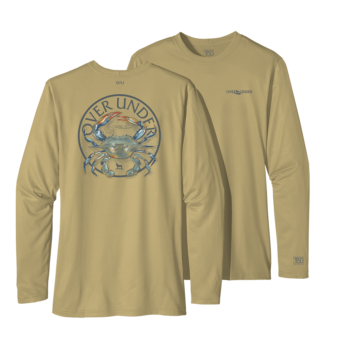 L/S Tidal Tech Blue Crab Sunshine