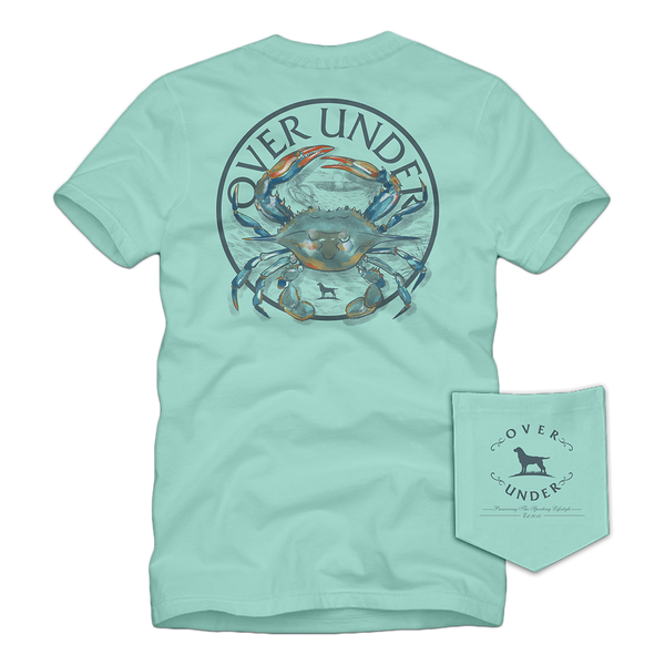 S/S Blue Crab T-Shirt Mint Julep – Over Under Clothing