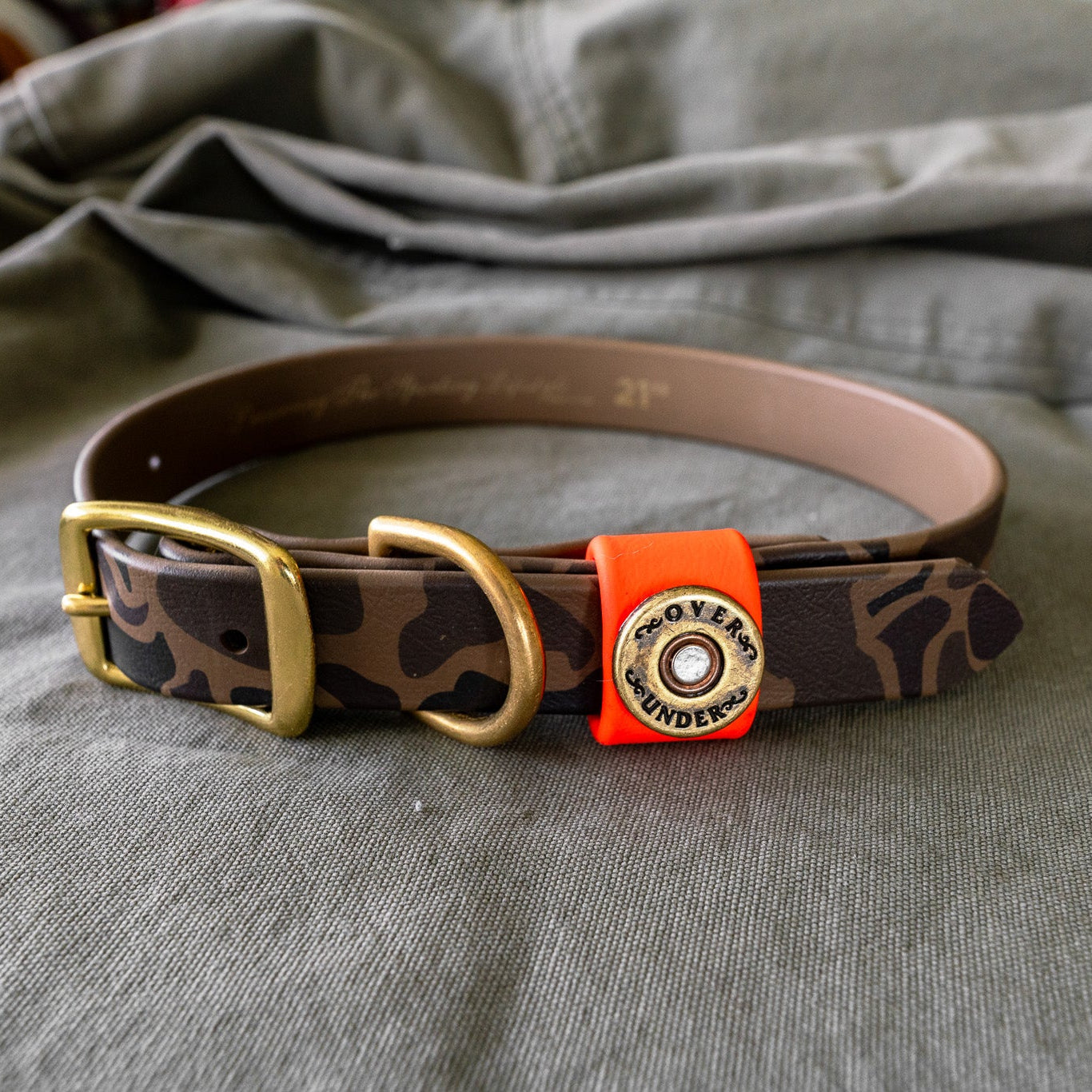 Water Dog Collar Duck Camo/Orange Keeper