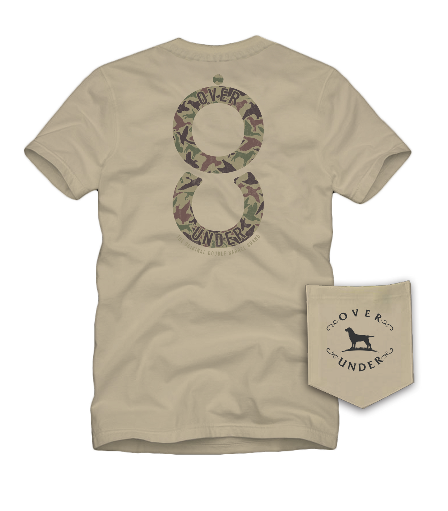 S/S Double Barrel Camo T-Shirt Khaki