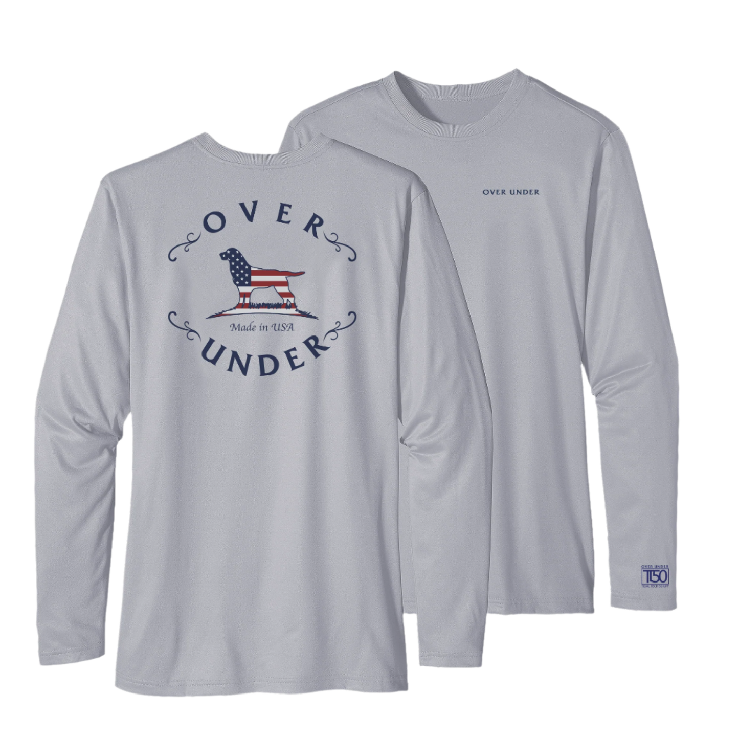 L/S Tidal Tech Flag Dog Gray