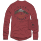 L/S Vintage Custom Built T-Shirt Crimson