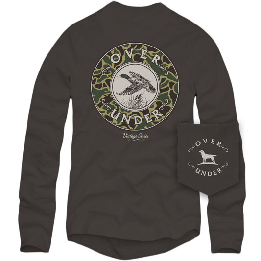 L/S Vintage Mallard Shoot T-Shirt Pepper