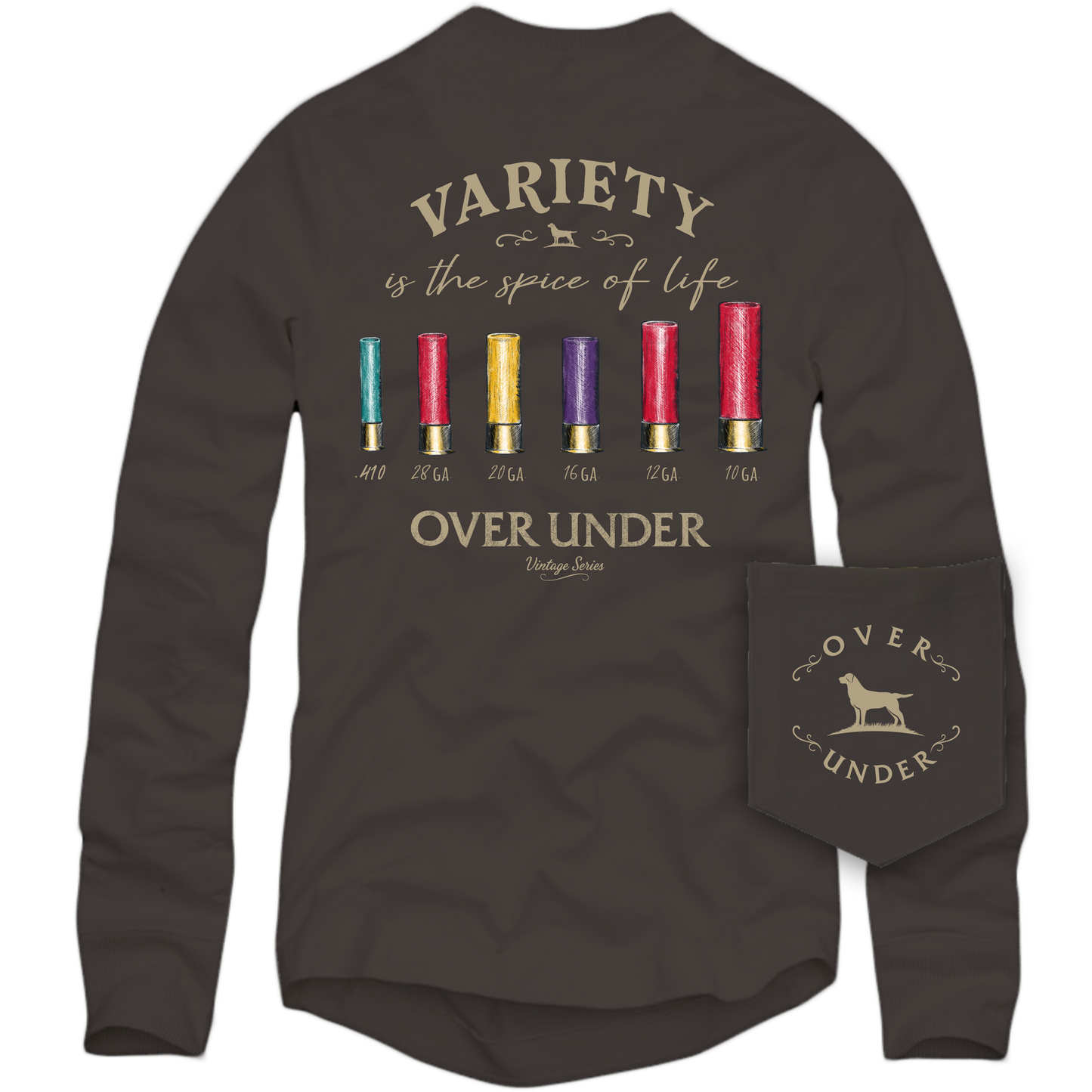 L/S Vintage Shotgun Variety T-Shirt Pepper