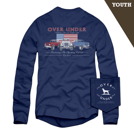 L/S Youth American Craftsmanship T-Shirt Navy