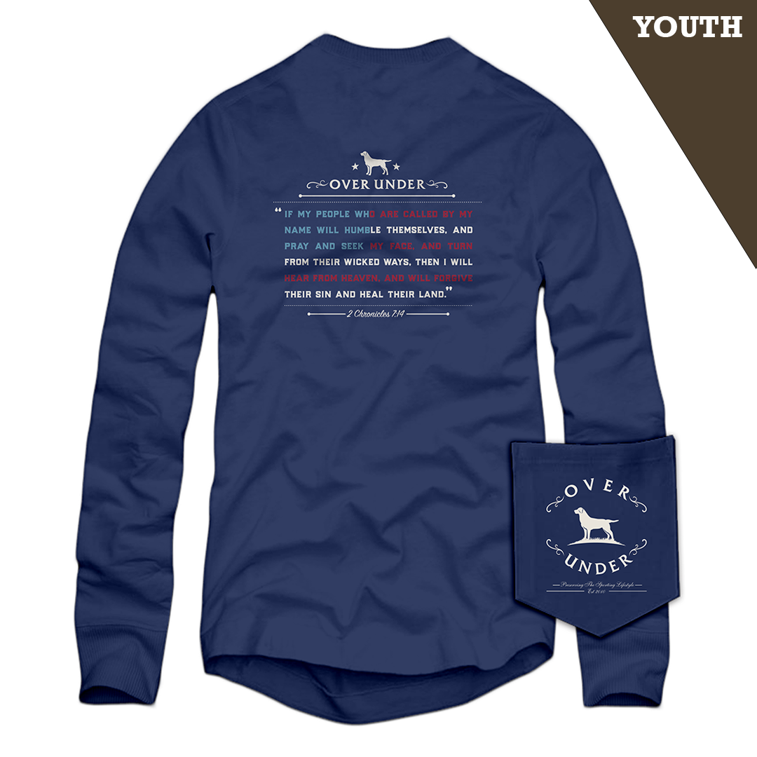 L/S Youth Promise Keeper T-Shirt Navy