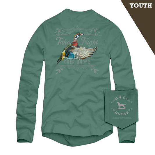 L/S Youth Take Flight T-Shirt Light Green