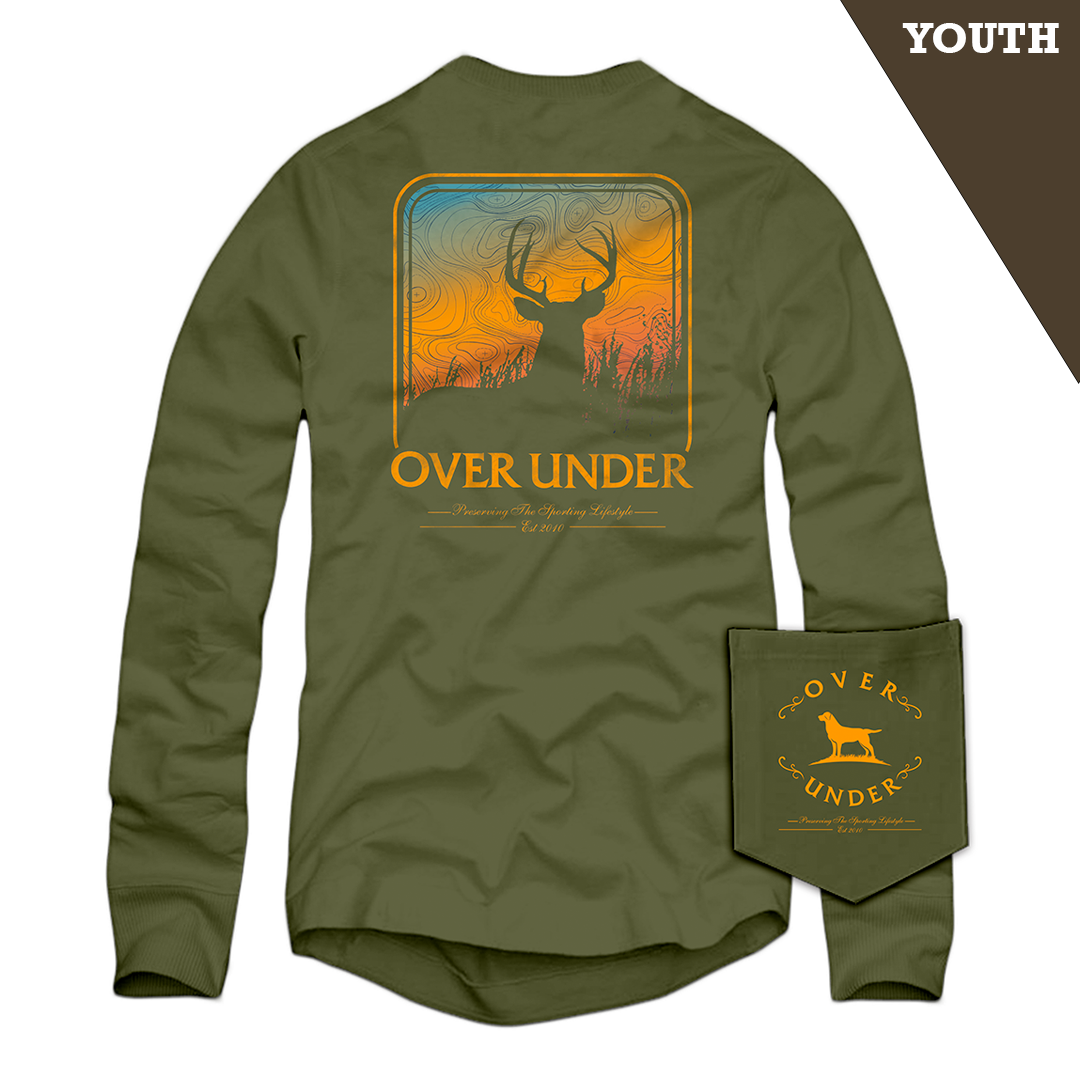 L/S Youth Topo Deer T-Shirt Bearsnack