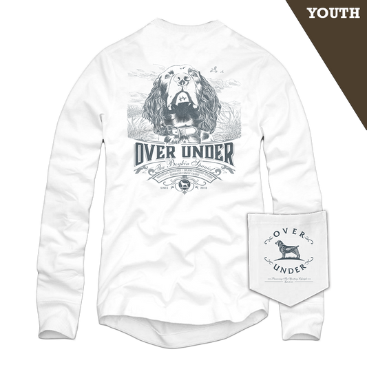 L/S Youth Boykin Spaniel T-Shirt White