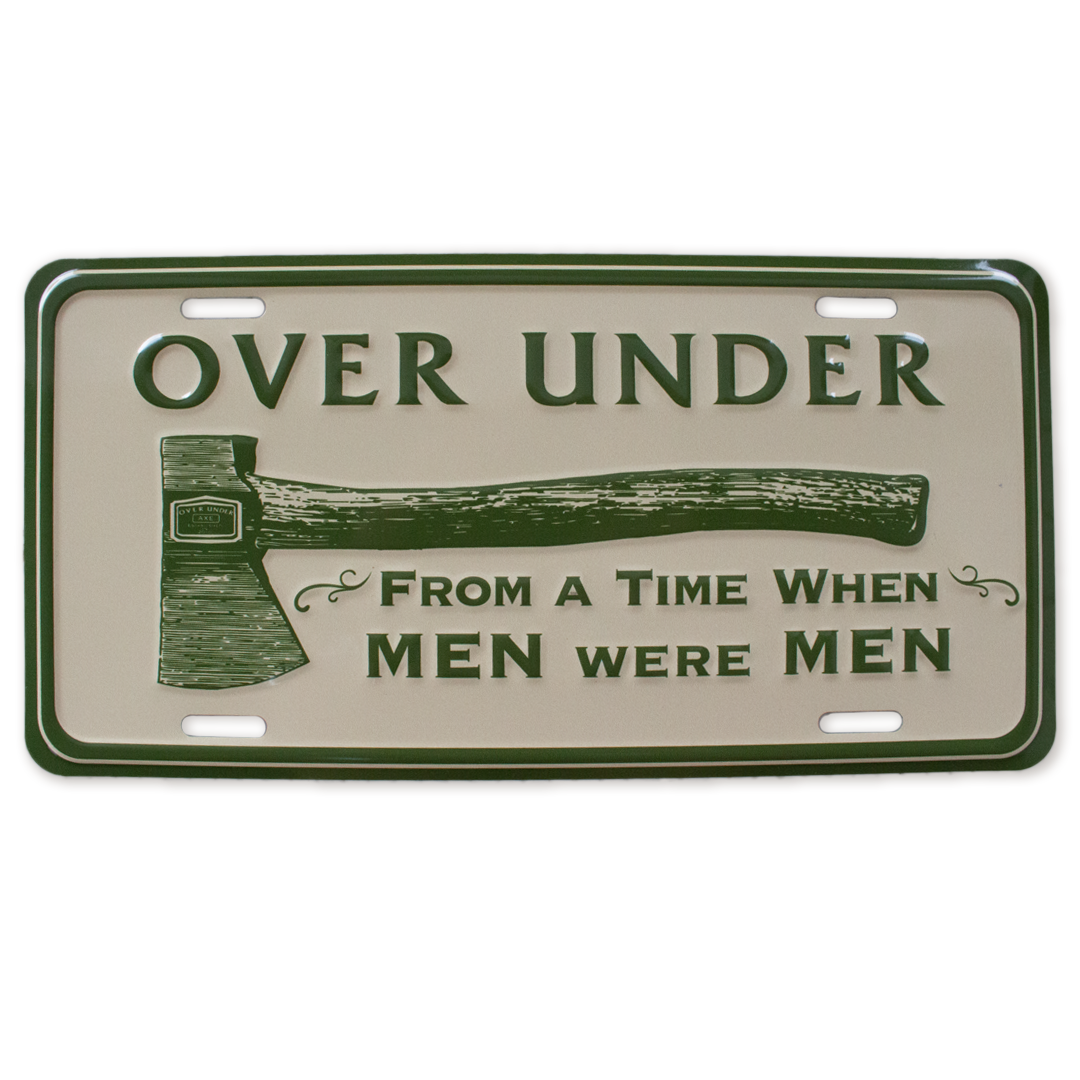 When Men Were Men License Plate