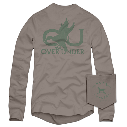 L/S OU Mallard T-Shirt Driftwood