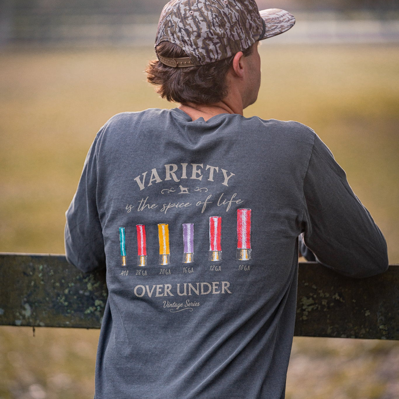 L/S Vintage Shotgun Variety T-Shirt Pepper