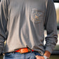 L/S Vintage Shotgun Rider T-Shirt Gray