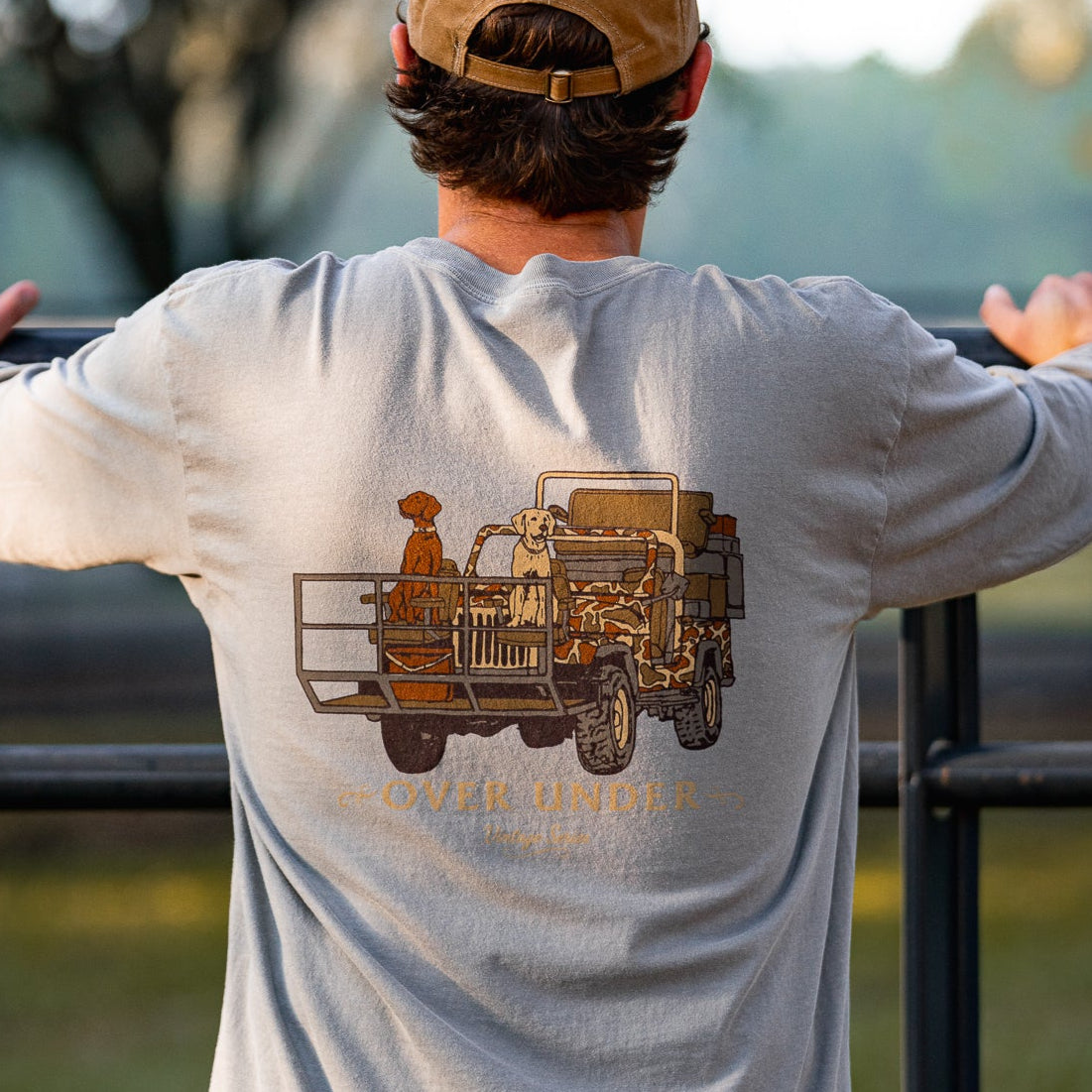 L/S Vintage Shotgun Rider T-Shirt Gray