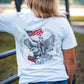 S/S Vintage Let Freedom Ring T-Shirt Chambray