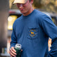 L/S Vintage Topo Deer T-Shirt Midnight