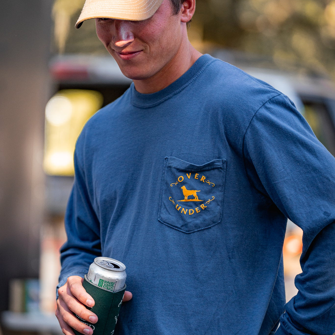 L/S Vintage Topo Deer T-Shirt Midnight