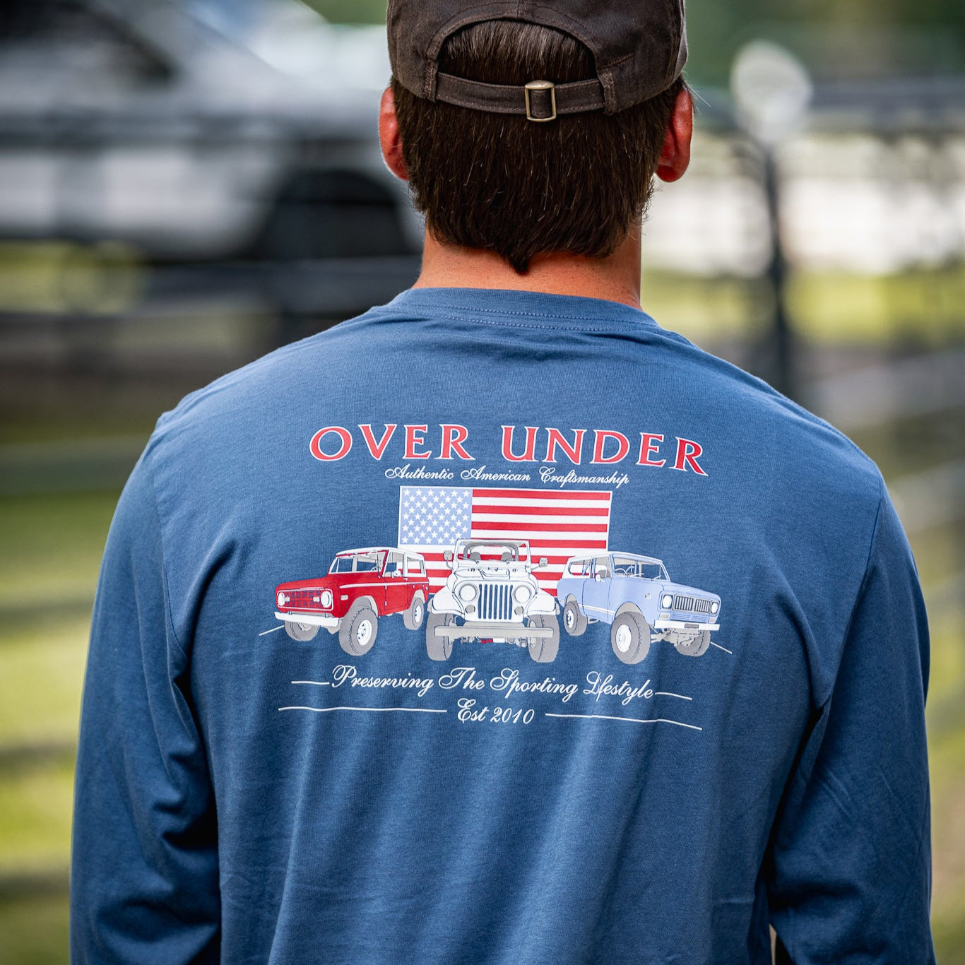 L/S American Craftsmanship Tee Navy