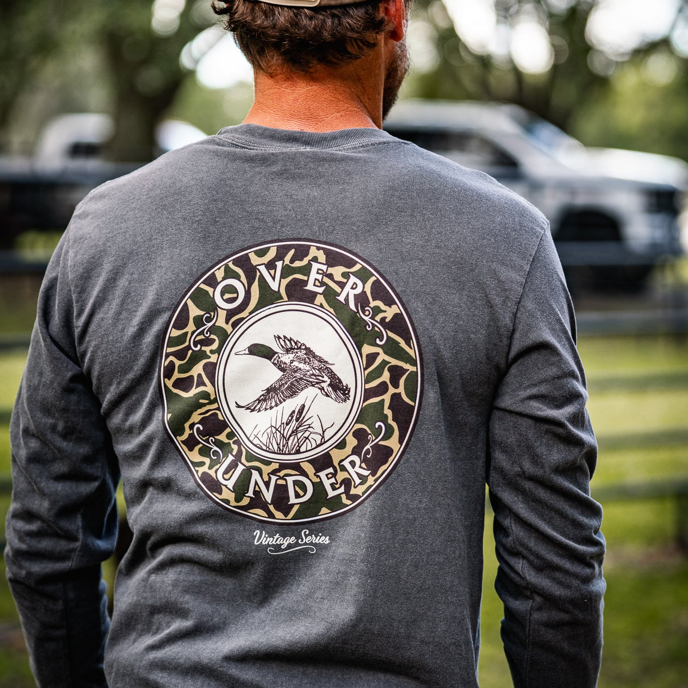 L/S Vintage Mallard Shoot T-Shirt Pepper