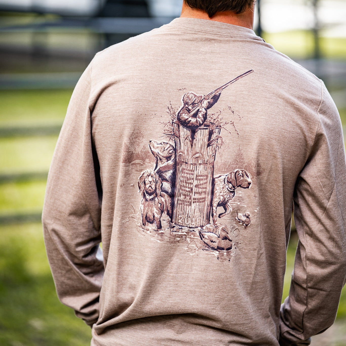 L/S Take 'Em T-Shirt Driftwood