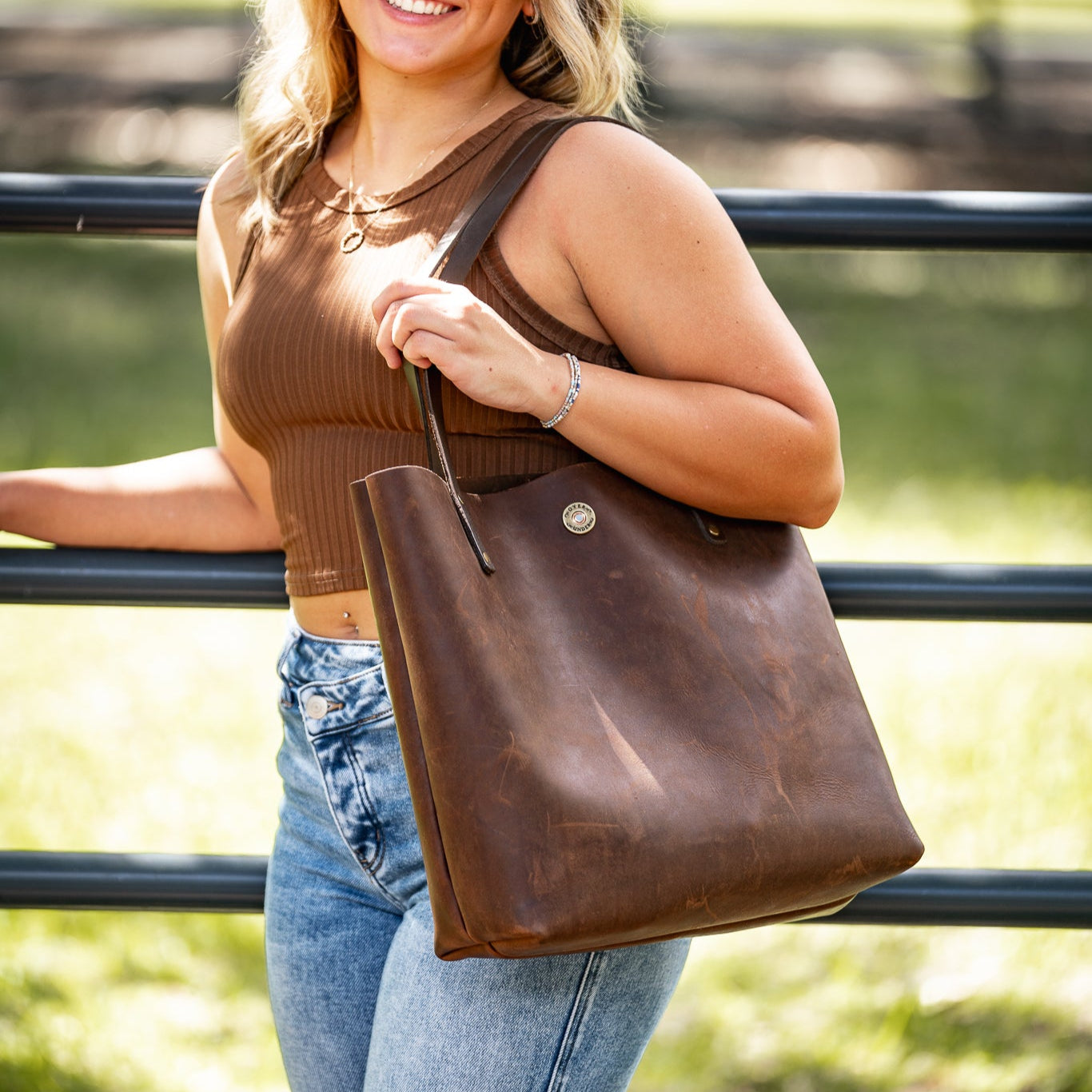 Marion Tote Sienna Leather