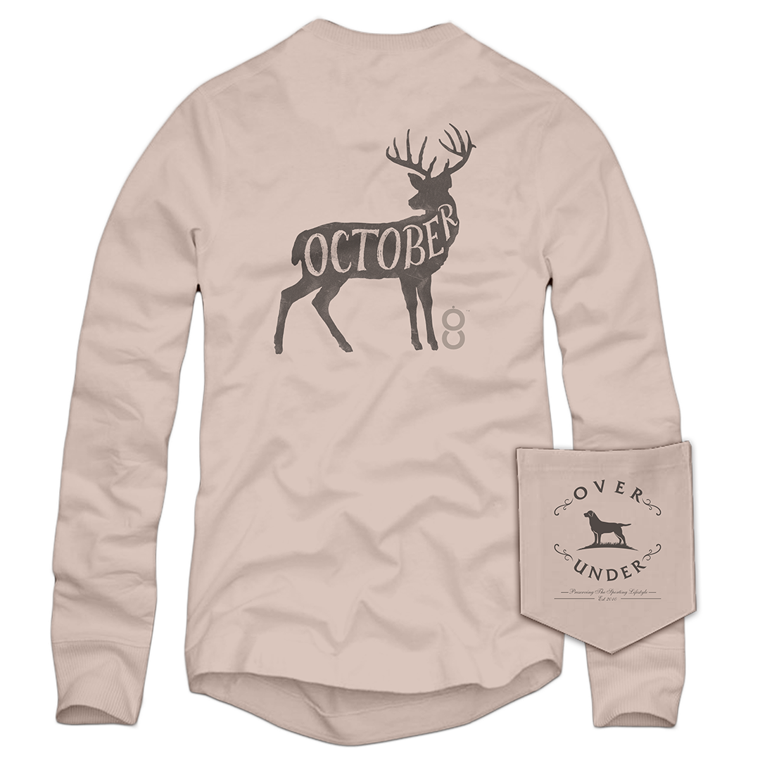 L/S October Whitetail T-Shirt Barley